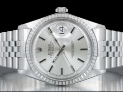 Rolex Datejust 36 Argento Jubilee Silver Lining Dial - Rolex Service  1603